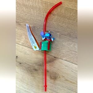 Disneyland Holiday Stitch Bottle Topper With Straw Holiday 2024 New Disney Parks